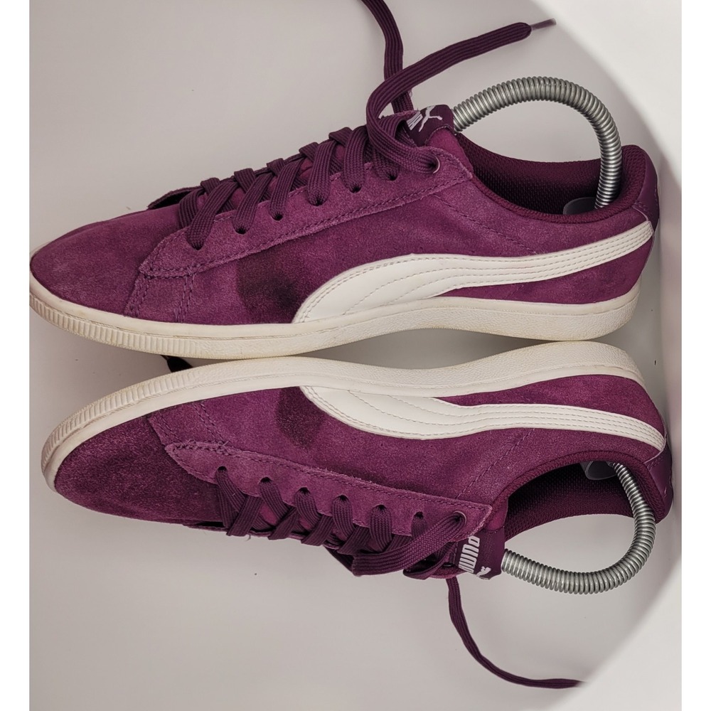 PUMA Vikky Women's Suede Sneakers Purple Plum Softfoam Size 7 362624-18